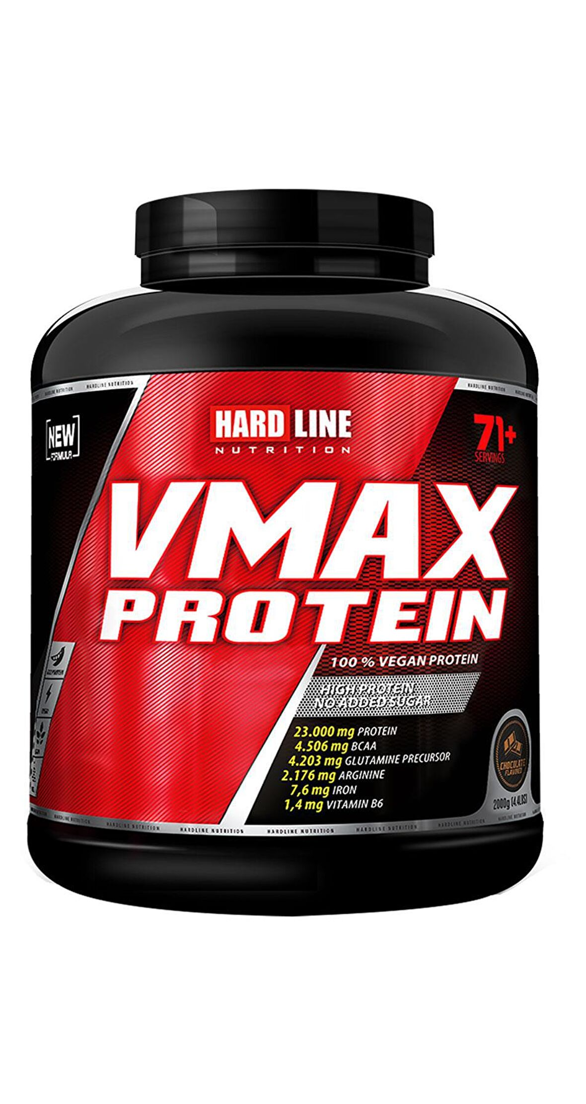 Hardline Vmax Protein Tozu 2000 Gr 71 Servis Vegan Çikolata Aroma